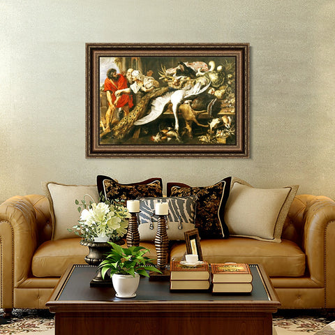 INVIN ART Framed Canvas Art Giclee Print Series#247 by Peter Paul Rubens Wall Art Living Room Home Office Decorations