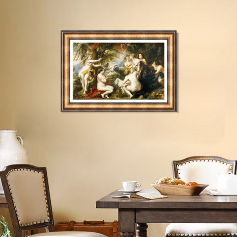 INVIN ART Framed Canvas Art Giclee Print Series#249 by Peter Paul Rubens Wall Art Living Room Home Office Decorations