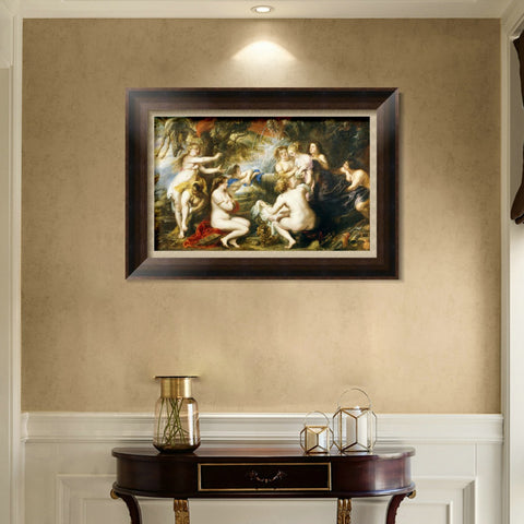 INVIN ART Framed Canvas Art Giclee Print Series#249 by Peter Paul Rubens Wall Art Living Room Home Office Decorations