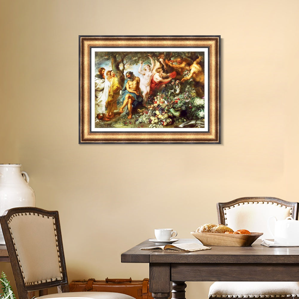 INVIN ART Framed Canvas Art Giclee Print Series#250 by Peter Paul Rubens Wall Art