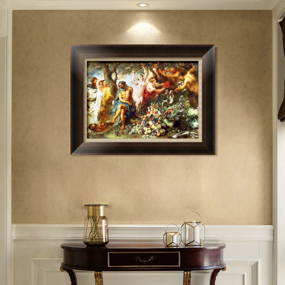 INVIN ART Framed Canvas Art Giclee Print Series#250 by Peter Paul Rubens Wall Art