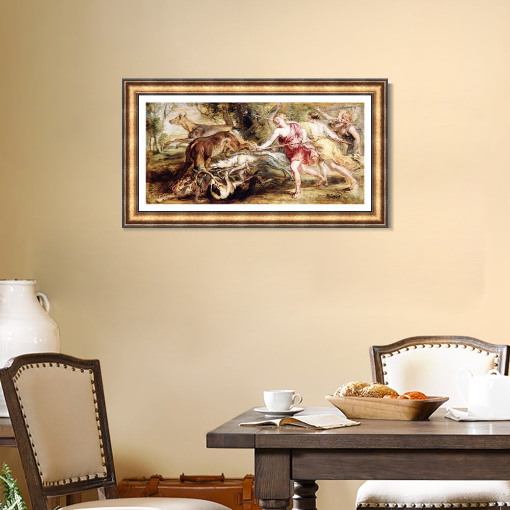 INVIN ART Framed Canvas Art Giclee Print Series#255 by Peter Paul Rubens Wall Art
