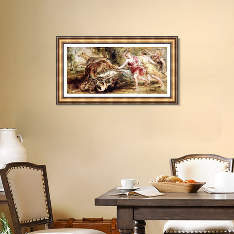 INVIN ART Framed Canvas Art Giclee Print Series#255 by Peter Paul Rubens Wall Art Living Room Home Office Decorations