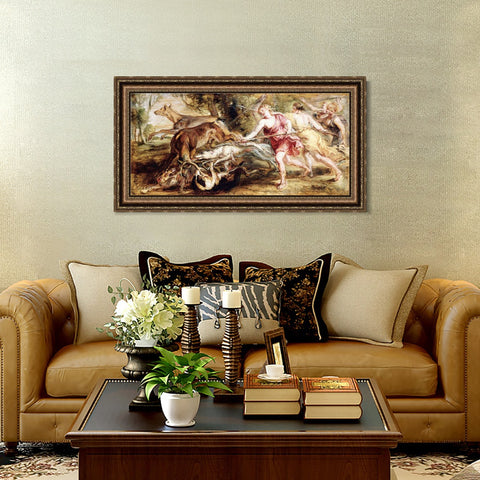INVIN ART Framed Canvas Art Giclee Print Series#255 by Peter Paul Rubens Wall Art Living Room Home Office Decorations