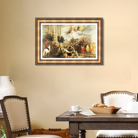 INVIN ART Framed Canvas Art Giclee Print Series#263 by Peter Paul Rubens Wall Art Living Room Home Office Decorations