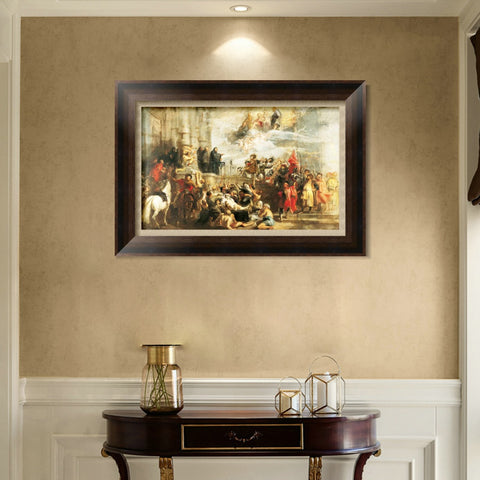 INVIN ART Framed Canvas Art Giclee Print Series#263 by Peter Paul Rubens Wall Art Living Room Home Office Decorations