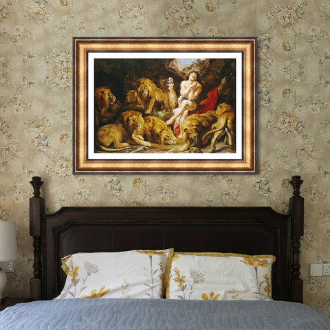 INVIN ART Framed Canvas Art Giclee Print Series#277 by Peter Paul Rubens Wall Art Living Room Home Office Decorations