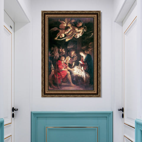 INVIN ART Framed Canvas Art Giclee Print Series#282 by Peter Paul Rubens Wall Art Living Room Home Office Decorations