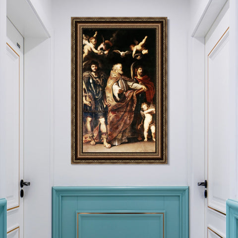 INVIN ART Framed Canvas Art Giclee Print Series#283 by Peter Paul Rubens Wall Art Living Room Home Office Decorations