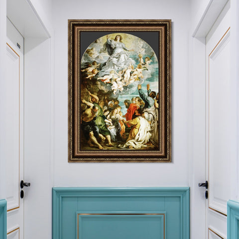 INVIN ART Framed Canvas Art Giclee Print Series#288 by Peter Paul Rubens Wall Art Living Room Home Office Decorations