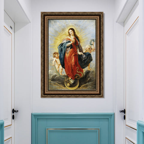 INVIN ART Framed Canvas Art Giclee Print Series#290 by Peter Paul Rubens Wall Art Living Room Home Office Decorations