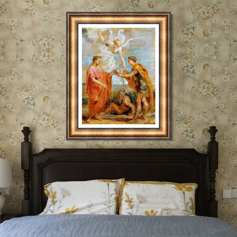 INVIN ART Framed Canvas Art Giclee Print Series#292 by Peter Paul Rubens Wall Art Living Room Home Office Decorations
