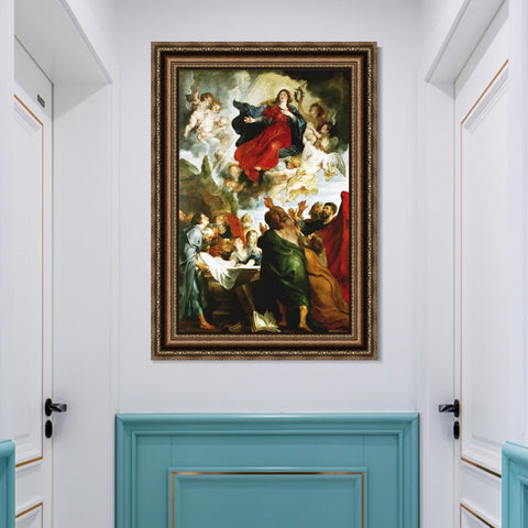 INVIN ART Framed Canvas Art Giclee Print Series#293 by Peter Paul Rubens Wall Art Living Room Home Office Decorations