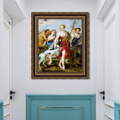 INVIN ART Framed Canvas Art Giclee Print Series#294 by Peter Paul Rubens Wall Art Living Room Home Office Decorations