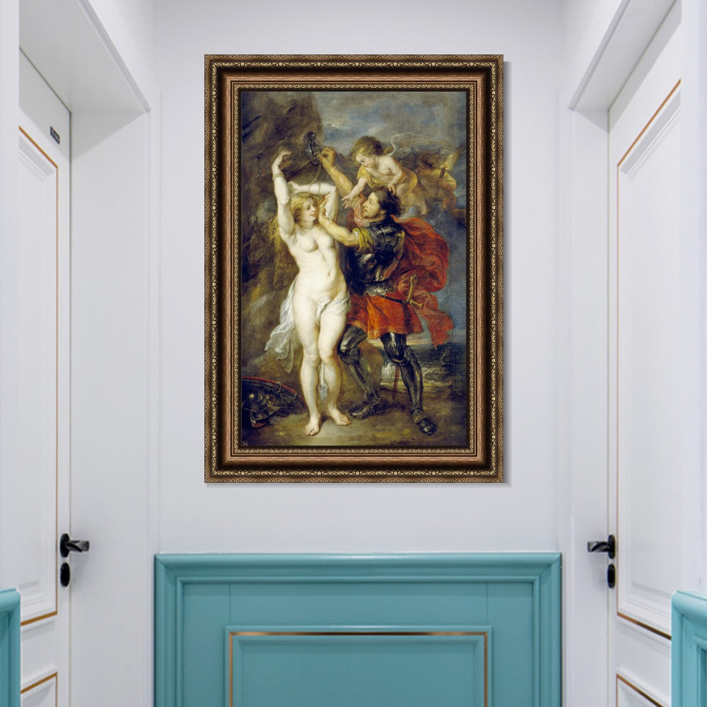 INVIN ART Framed Canvas Art Giclee Print Series#298 by Peter Paul Rubens Wall Art Living Room Home Office Decorations