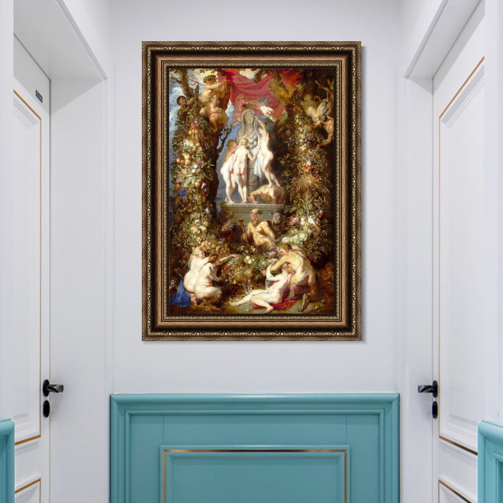 INVIN ART Framed Canvas Art Giclee Print Series#305 by Peter Paul Rubens Wall Art