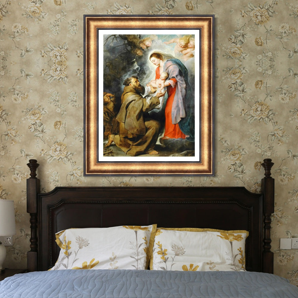 INVIN ART Framed Canvas Art Giclee Print Series#306 by Peter Paul Rubens Wall Art Living Room Home Office Decorations
