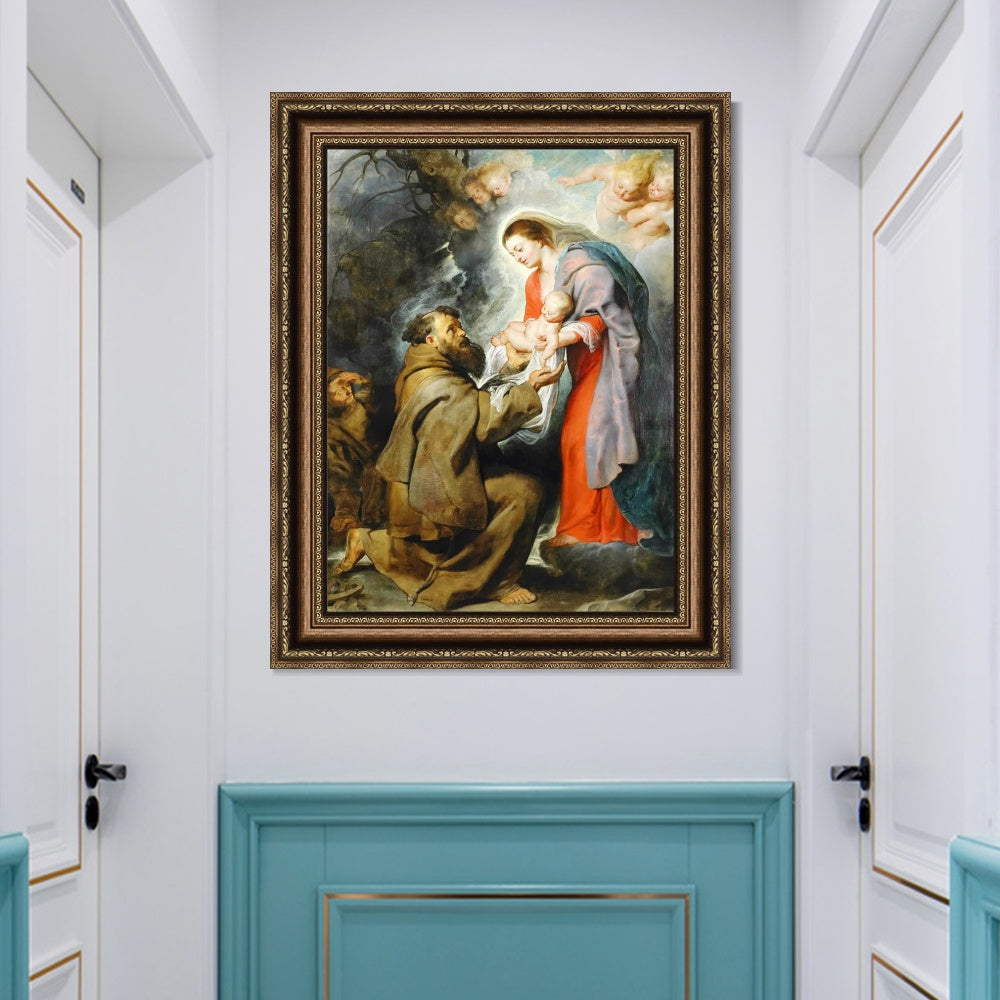 INVIN ART Framed Canvas Art Giclee Print Series#306 by Peter Paul Rubens Wall Art Living Room Home Office Decorations