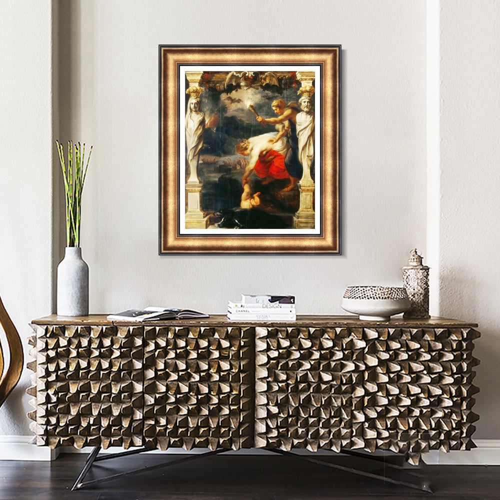 INVIN ART Framed Canvas Art Giclee Print Series#331 by Peter Paul Rubens Wall Art Living Room Home Office Decorations