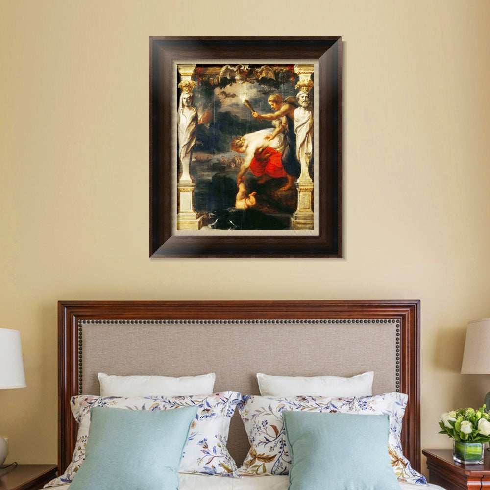 INVIN ART Framed Canvas Art Giclee Print Series#331 by Peter Paul Rubens Wall Art Living Room Home Office Decorations
