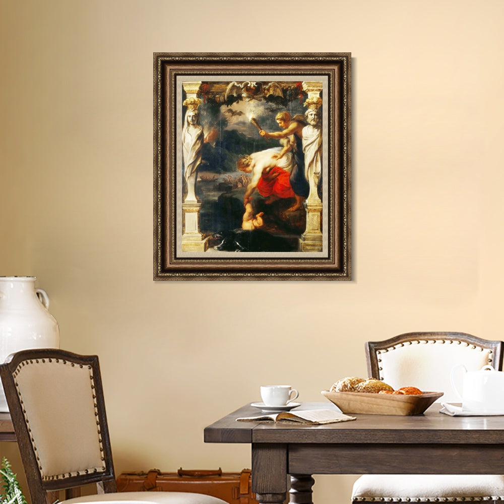 INVIN ART Framed Canvas Art Giclee Print Series#331 by Peter Paul Rubens Wall Art Living Room Home Office Decorations