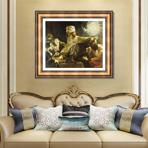INVIN ART Framed Canvas Art Giclee Print Series#004 by Rembrandt Harmenszoon van Rijn Wall Art Living Room Home Office Decorations