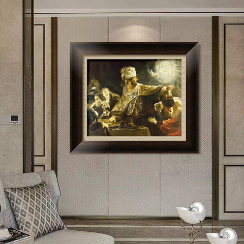 INVIN ART Framed Canvas Art Giclee Print Series#004 by Rembrandt Harmenszoon van Rijn Wall Art Living Room Home Office Decorations