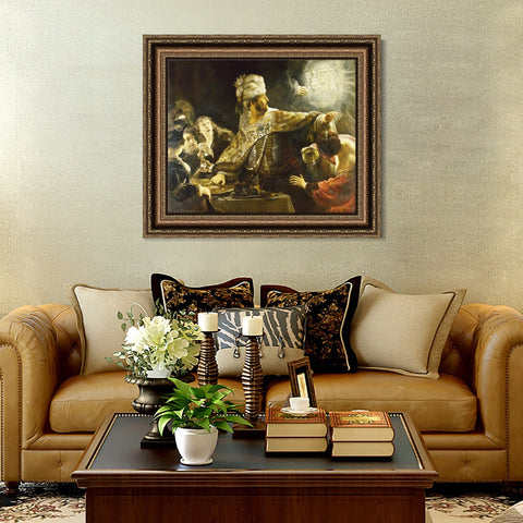 INVIN ART Framed Canvas Art Giclee Print Series#004 by Rembrandt Harmenszoon van Rijn Wall Art Living Room Home Office Decorations