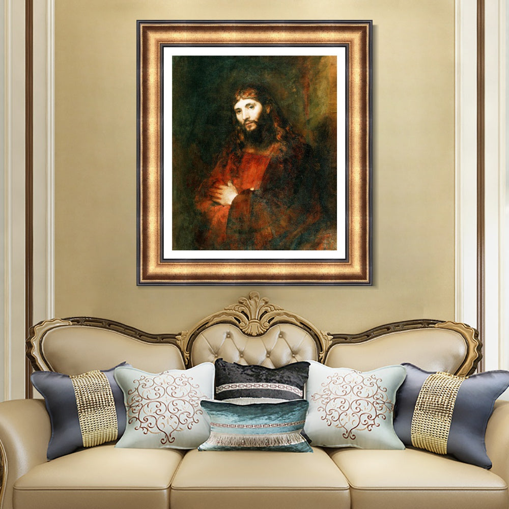 INVIN ART Framed Canvas Art Giclee Print Series#005 by Rembrandt Harmenszoon van Rijn Wall Art Living Room Home Office Decorations