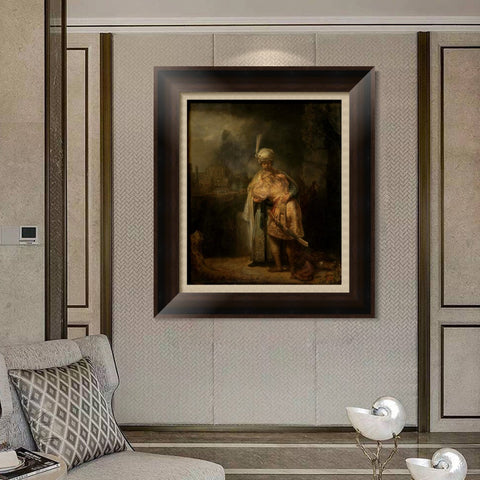 INVIN ART Framed Canvas Art Giclee Print Series#007 by Rembrandt Harmenszoon van Rijn Wall Art Living Room Home Office Decorations