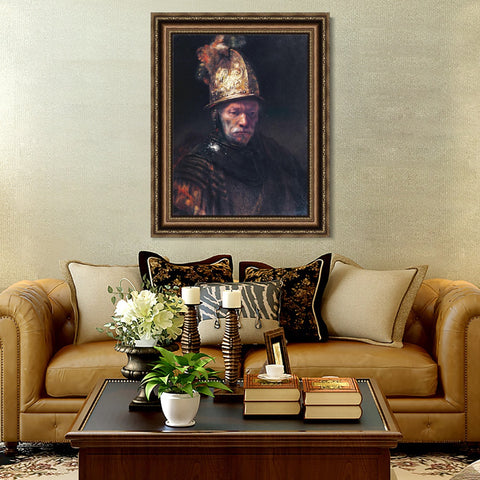 INVIN ART Framed Canvas Art Giclee Print Series#011 by Rembrandt Harmenszoon van Rijn Wall Art Living Room Home Office Decorations