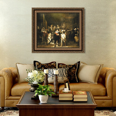 INVIN ART Framed Canvas Art Giclee Print Series#023 by Rembrandt Harmenszoon van Rijn Wall Art Living Room Home Office Decorations