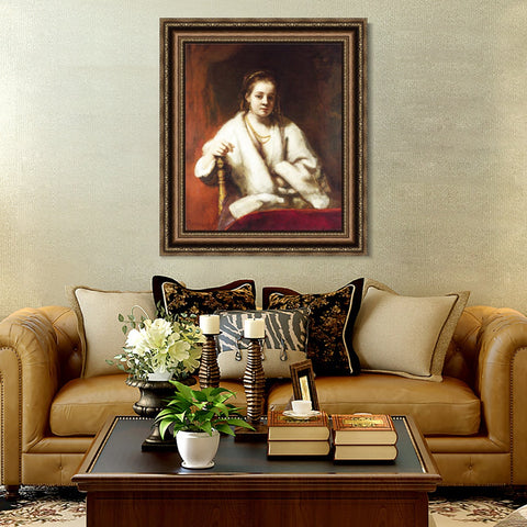 INVIN ART Framed Canvas Art Giclee Print Series#028 by Rembrandt Harmenszoon van Rijn Wall Art Living Room Home Office Decorations