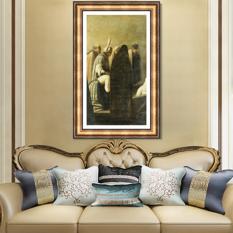 INVIN ART Framed Canvas Art Giclee Print Series#034 by Rembrandt Harmenszoon van Rijn Wall Art Living Room Home Office Decorations