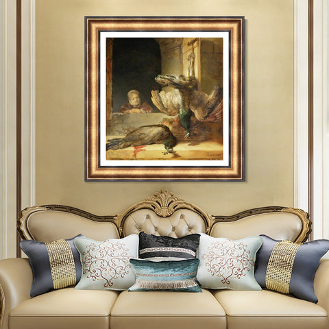 INVIN ART Framed Canvas Art Giclee Print Series#042 by Rembrandt Harmenszoon van Rijn Wall Art Living Room Home Office Decorations