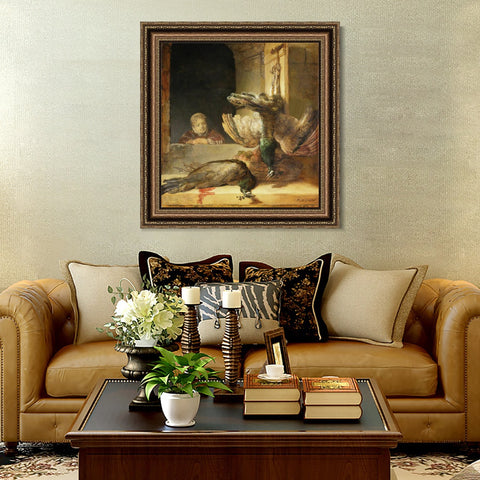 INVIN ART Framed Canvas Art Giclee Print Series#042 by Rembrandt Harmenszoon van Rijn Wall Art Living Room Home Office Decorations