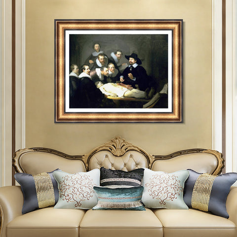 INVIN ART Framed Canvas Art Giclee Print Series#043 by Rembrandt Harmenszoon van Rijn Wall Art Living Room Home Office Decorations