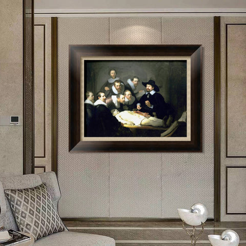 INVIN ART Framed Canvas Art Giclee Print Series#043 by Rembrandt Harmenszoon van Rijn Wall Art Living Room Home Office Decorations