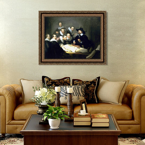 INVIN ART Framed Canvas Art Giclee Print Series#043 by Rembrandt Harmenszoon van Rijn Wall Art Living Room Home Office Decorations