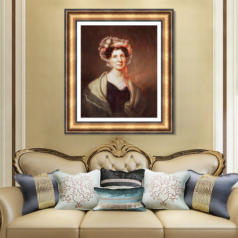 INVIN ART Framed Canvas Art Giclee Print Series#047 by Rembrandt Harmenszoon van Rijn Wall Art Living Room Home Office Decorations