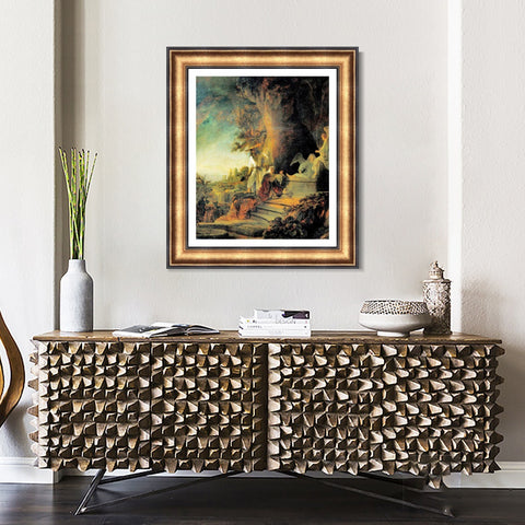 INVIN ART Framed Canvas Art Giclee Print Series#053 by Rembrandt Harmenszoon van Rijn Wall Art Living Room Home Office Decorations