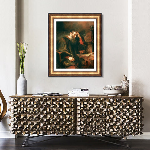 INVIN ART Framed Canvas Art Giclee Print Series#055 by Rembrandt Harmenszoon van Rijn Wall Art Living Room Home Office Decorations