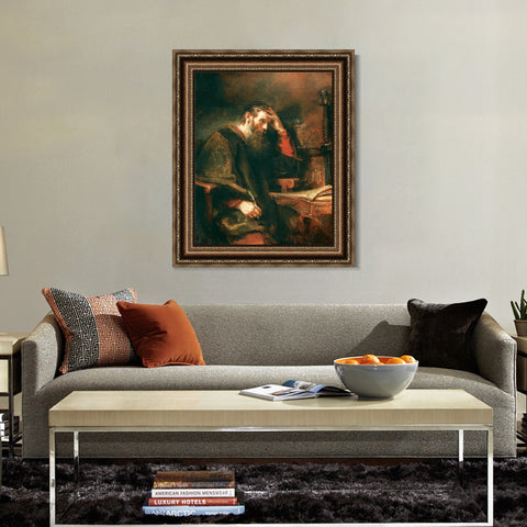 INVIN ART Framed Canvas Art Giclee Print Series#055 by Rembrandt Harmenszoon van Rijn Wall Art Living Room Home Office Decorations