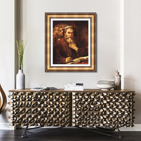 INVIN ART Framed Canvas Art Giclee Print Series#056 by Rembrandt Harmenszoon van Rijn Wall Art Living Room Home Office Decorations