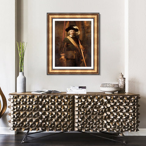 INVIN ART Framed Canvas Art Giclee Print Series#058 by Rembrandt Harmenszoon van Rijn Wall Art Living Room Home Office Decorations