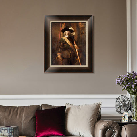 INVIN ART Framed Canvas Art Giclee Print Series#058 by Rembrandt Harmenszoon van Rijn Wall Art Living Room Home Office Decorations