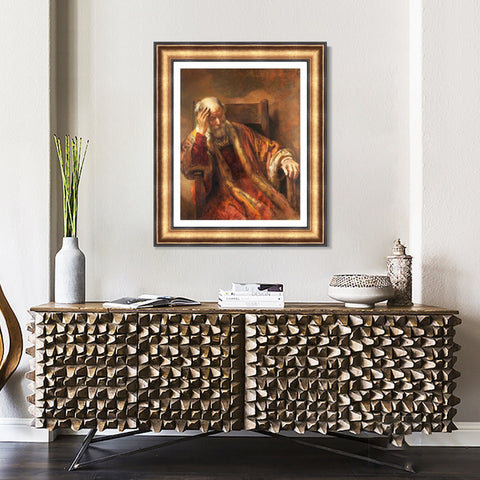 INVIN ART Framed Canvas Art Giclee Print Series#061 by Rembrandt Harmenszoon van Rijn Wall Art Living Room Home Office Decorations