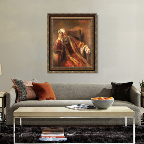 INVIN ART Framed Canvas Art Giclee Print Series#061 by Rembrandt Harmenszoon van Rijn Wall Art Living Room Home Office Decorations