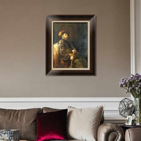 INVIN ART Framed Canvas Art Giclee Print Series#062 by Rembrandt Harmenszoon van Rijn Wall Art Living Room Home Office Decorations