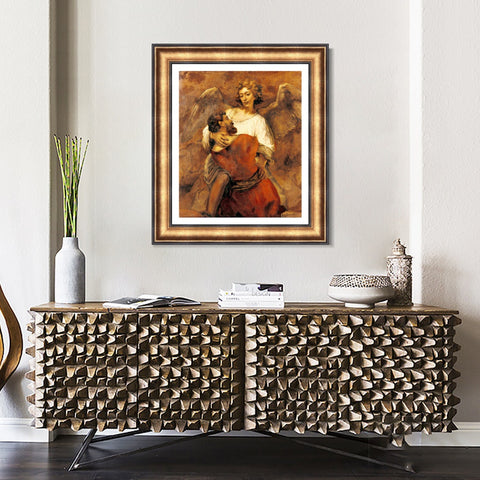 INVIN ART Framed Canvas Art Giclee Print Series#064 by Rembrandt Harmenszoon van Rijn Wall Art Living Room Home Office Decorations